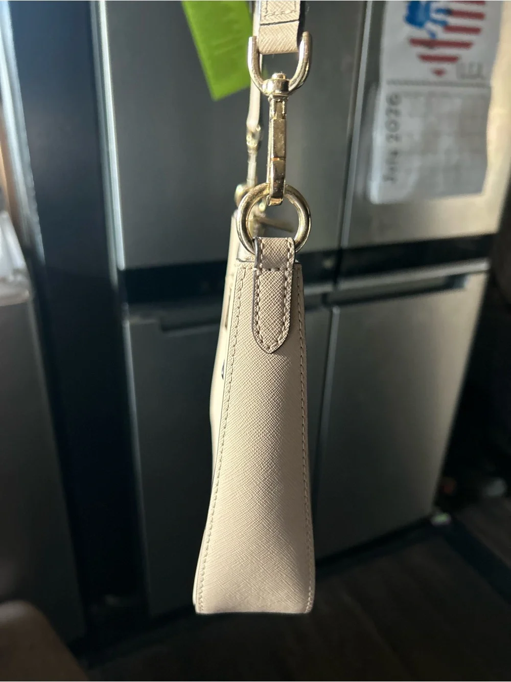 Michael Kors Light Cream Crossbody with Gold Hardware